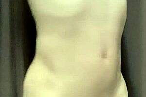 Asian Japanese guy shows off his smooth bare body in detail