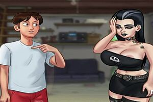 summertime saga - police baton scene e2 72