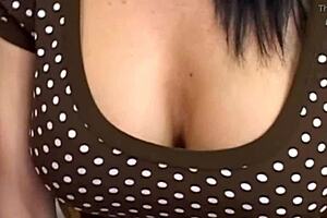 hot brunettes dive into threesome blowjobs and ass licking