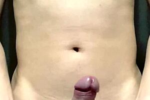 Asian Japanese guy shows off his smooth bare body in detail