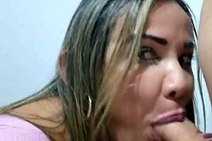 Pussy fucked and mBreasts blown by a horny neighbour: blonde amateur