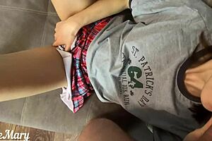 MILF fucks neighbor's cock.