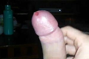 jerking off to tranny porn and shooting jizz