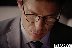 tushy student goldie experiences first anal with choking deepthroat doggystyle spanking assfucking riding and facial