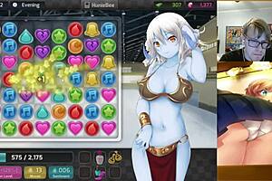 Two hentai games Aiko and Jessie fuck and get the white liquid all over them in this uncensored video