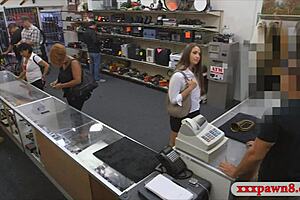 Big ass woman explores herself privately with pawn dude