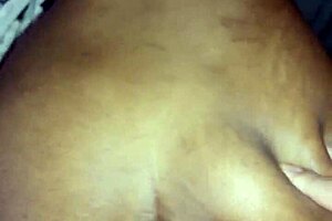 Ebony teen's tight pussy creampied by monster cock