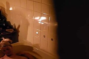 Spying on sexy neighbor's bathroom reveals hidden pussy pleasures