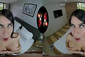 Vrlatina huge breast latina first porn scene vr
