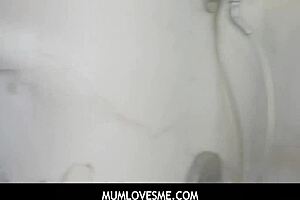 curvy emo stepmom joanna angel sucks and fucks her stepson in the shower.
