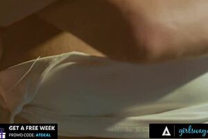 petite blonde coco lovelock feels intense emotions during fingering and licking with stepsister's bff