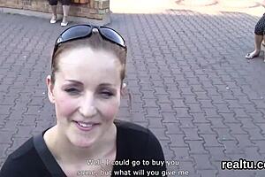 Glamorous Czech girl tempted in shop, gets POV ass fucking