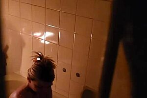 Spying on sexy neighbor's bathroom reveals hidden pussy pleasures