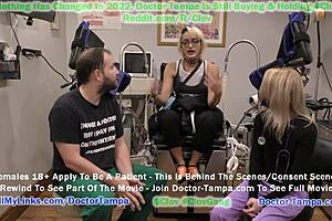 Channy Crossfire feels nervous during her yearly gyno exam with Doctor Tampa, chaperoned by Nurse Stacy Shepard