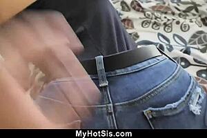 Nosy Stepbrother Enters Stepsister's Room for Taboo Fun