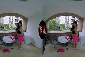 Vrlatina huge breast latina first porn scene vr