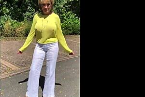 CHEATING ENGLISH MATURE LADY SONIA SHOWS OFF HER ENORMOUS TITS