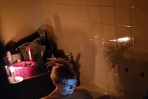 Spying on sexy neighbor's bathroom reveals hidden pussy pleasures