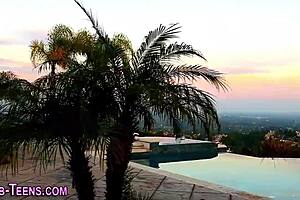 Stockings-Wearing Lesbian Teens Explore Toys in High-Definition Scene