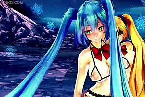 Naked Girls Dance Boldly and Sing Energetic Monkey Dance.