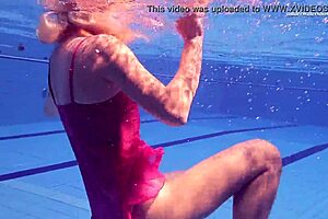 Russian Hot Babe Elena Proklova Swims Naked Underwater