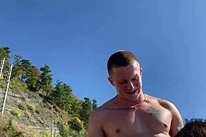 four feminists convince the girl to take their cocks in her holes and cum inside