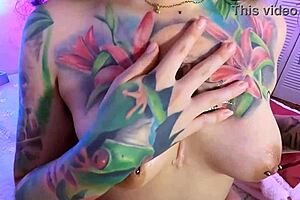 I worship my little 18+ stepsister's pierced tits