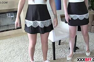 Lesbian sorority dominates a petite newbie with monster cock in wild group POV. Watch bisexual teens clash in sexy chaos!