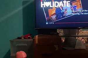 She rides me till creampie