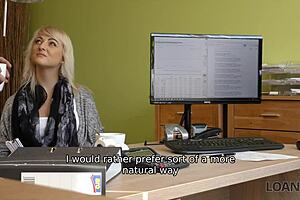 Blonde Loan4K Gets Rammed On Desk By Horny Lender