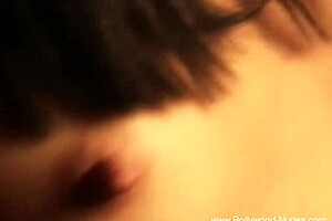 Asian brunette dances seductively nude in indian night