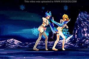 Naked Girls Dance Boldly and Sing Energetic Monkey Dance.