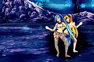 Naked Girls Dance Boldly and Sing Energetic Monkey Dance.