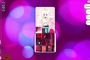 Playing Hentai Game With Mosaic Neko Waifus