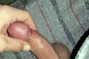 markus77, that bisexual guy, jerks his big load on the park terrace