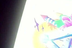 Amateur performs a sloppy deepthroat technique