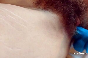 In this montage, girls with hairy pussies explore their bodies with toys and dildos.