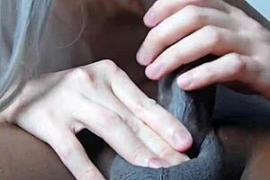 asian trap deepthroats big black cock in interracial encounter