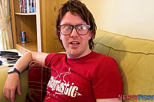 hey, check out this yorkshire geek spraying cum on brit babes face in tricked blowjob scene