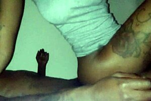 Amateur ebony couple fucks doggystyle bent over wet creampie