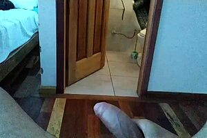 shy mexican after shower discovers me masturbating and sits on my dick