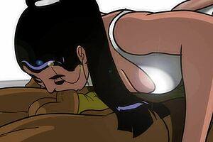 Darkie Queen Adventures: Blowjob Parody In Cartoon Style