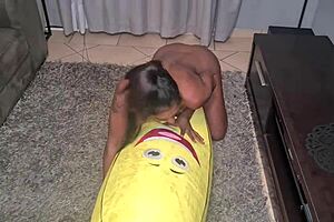 Tattooed Desi Slut Riding Big Banana Close Ups