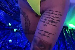 Sexy tattooed hottie Misha Montana in home video