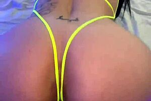 Sexy tattooed hottie Misha Montana in home video