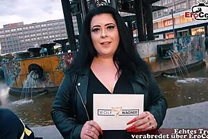 i picked up this german bbw on the street for casting