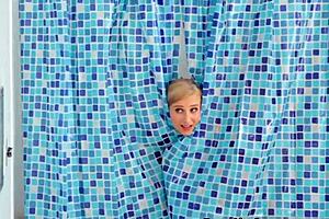 guy steps into shower with stepmom and patron's teen daughter for taboo fun.