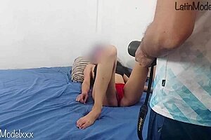 Skinny Latina model craves tongue on her delicious pussy and ass!