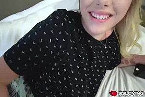 Stepbrother Fucks Stepsister Doggystyle Bedroom