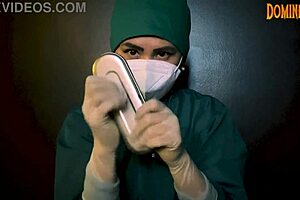 Intense Latex Gloves Fetish Domination